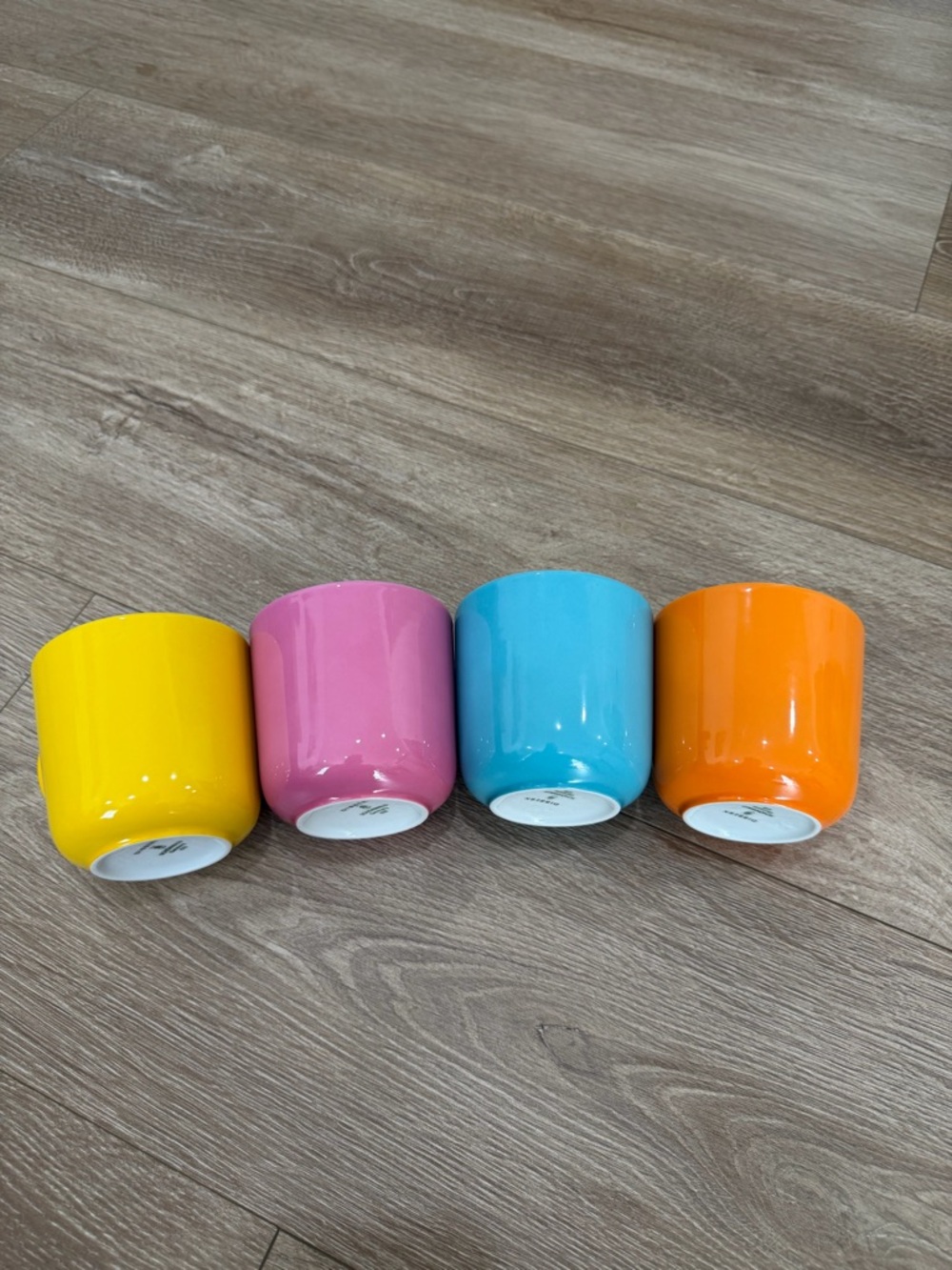 Dibbern Schönwald Germany Colorful Mug Set of 4 Porcelain Coffee Cups Modern - Picture 5 of 12